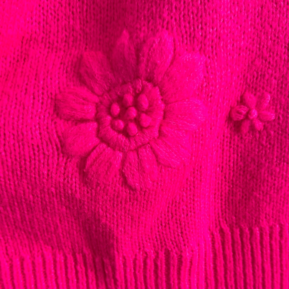 Lilly Pulitzer Elizabelle Fruit Pink Coastal Floral Sweater XL NWOT - Picture 6 of 9